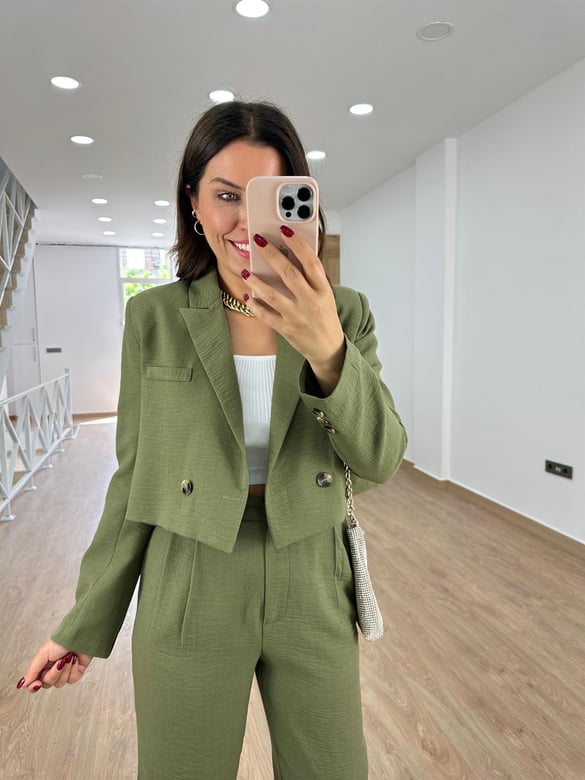 Marka Model Keten Ceket-Haki
