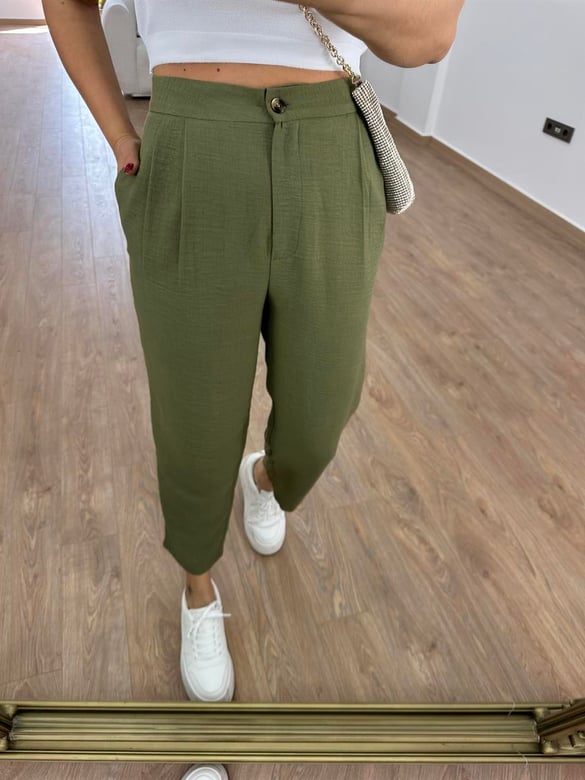 Marka Model Kısa Ceketli Takım-Haki