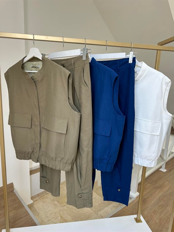 Marka Model Önü Çıtçıtlı Yelek-Lacivert