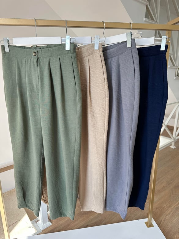 Marka Model Pensli Pantolon - Haki
