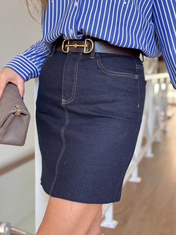 Mini Denim Etek 