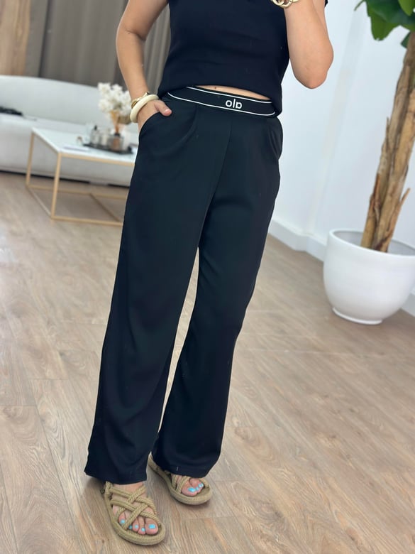 Orijinal Marka Beli Lastikli Bol Paça Pantolon 