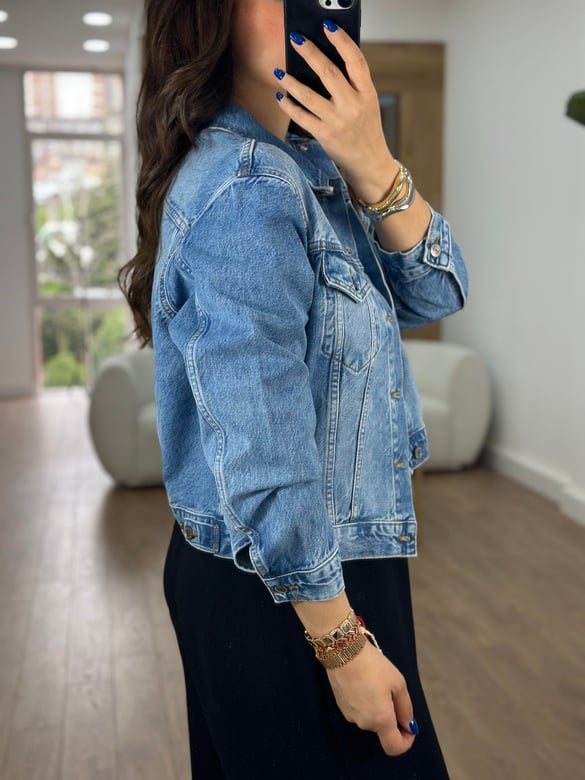 Orjinal Marka Basic Denim Ceket