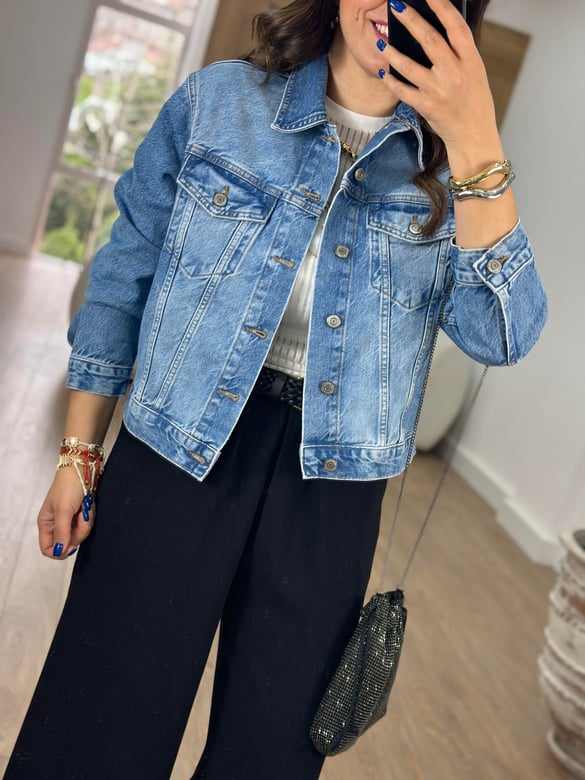 Orjinal Marka Basic Denim Ceket