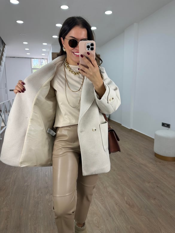 Oversize Kırçıllı Kaban-Taş