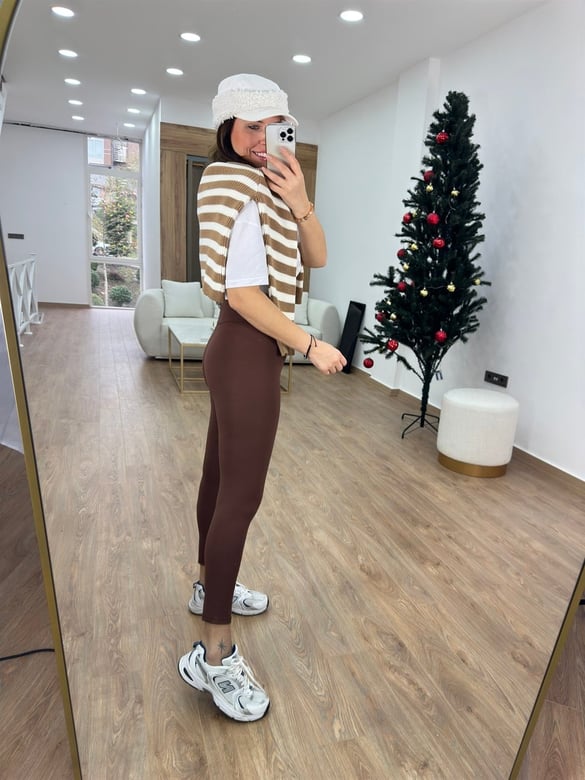Oysho Fit Toparlayıcı Tayt-Kahve