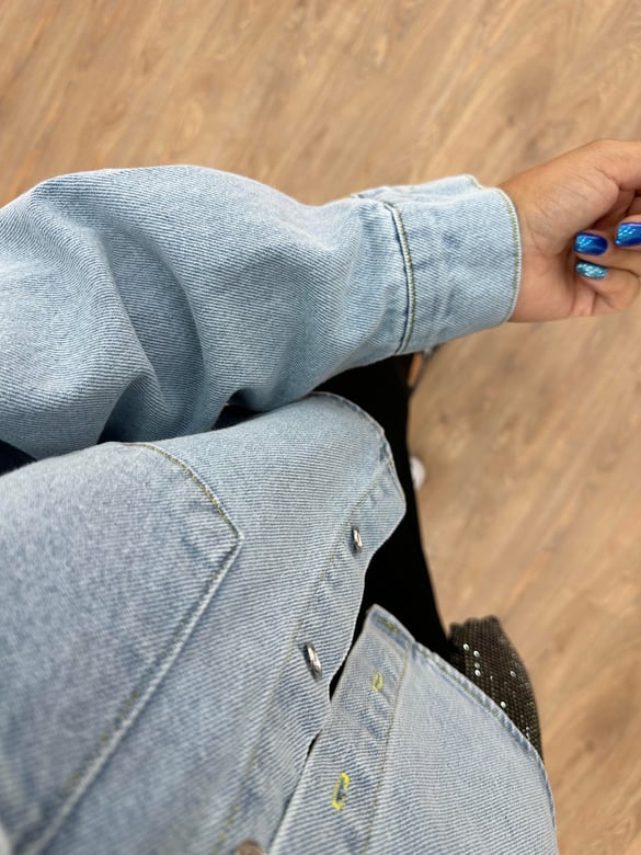Pamuklu Kısa Denim Ceket