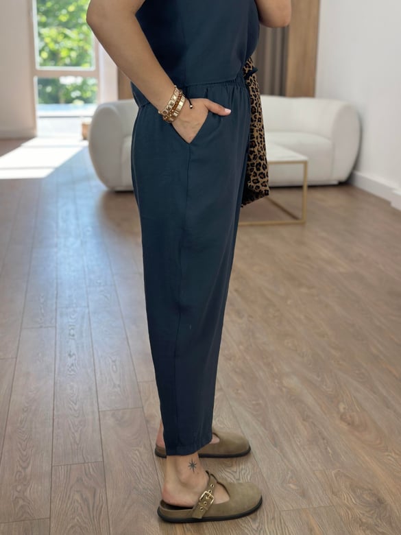 Pantolon Bluz Basic Tiril Takım-Antrasit