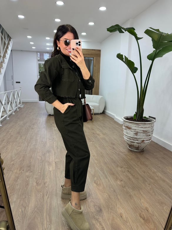 Pantolon Ceket Gabardin Takım-Haki