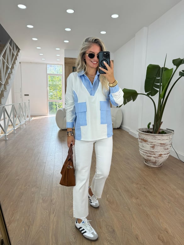 Poplin Garnili Sweatshirt 