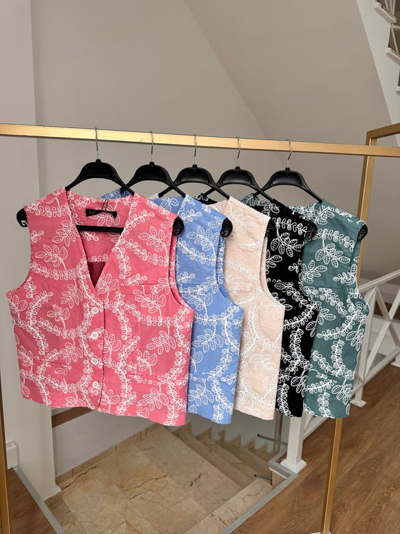 Premium Seri Fisto Yelek-Mavi