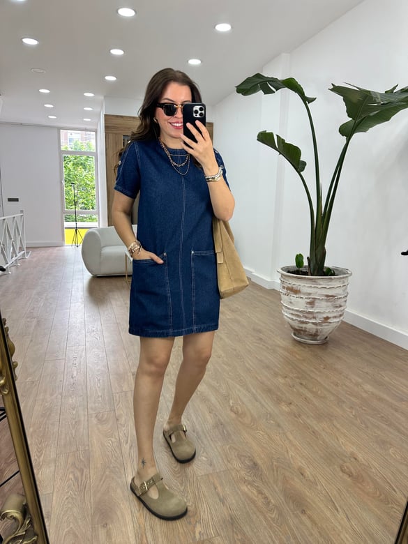 Torba Cepli Denim Elbise