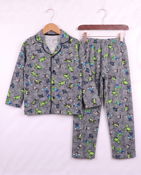 008045 Minecraft Desenli Pijama Takımı FM