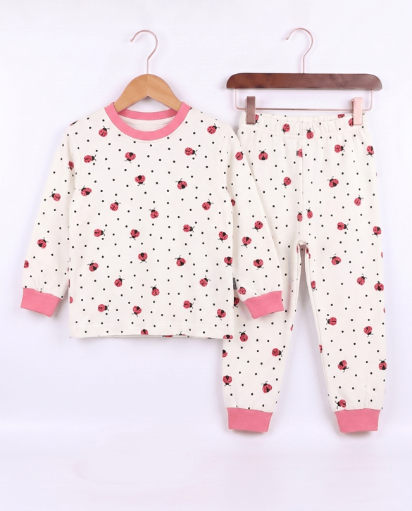 17553 Uğur Böcek Baskılı Pijama Takımı PEMBE