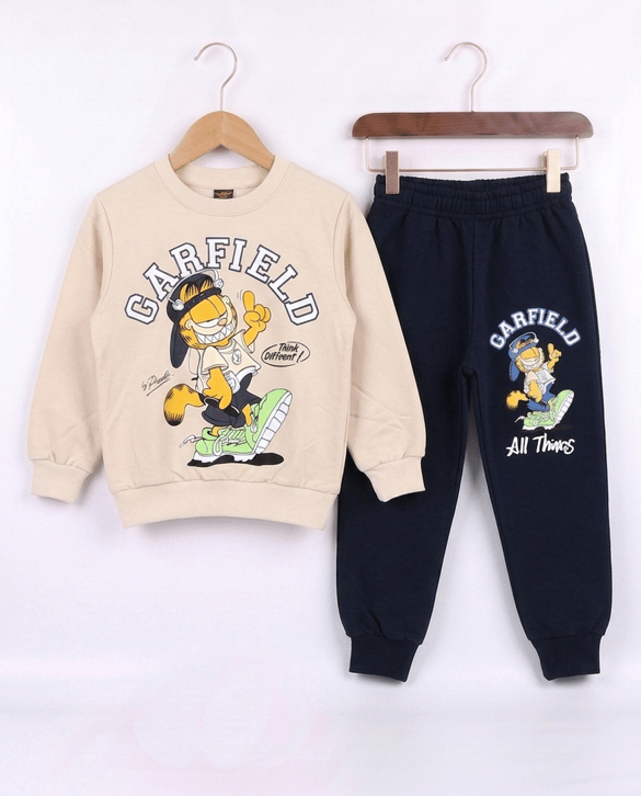 261081 Garfield Baskılı İkili Takım LACIVERT