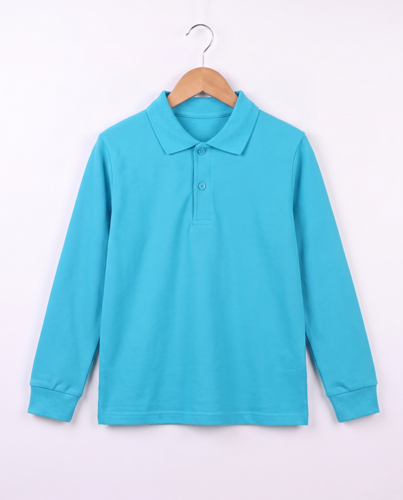 2626-6 Polo Yaka Okul Lakost Sweat (XS - L BEDEN) TRK
