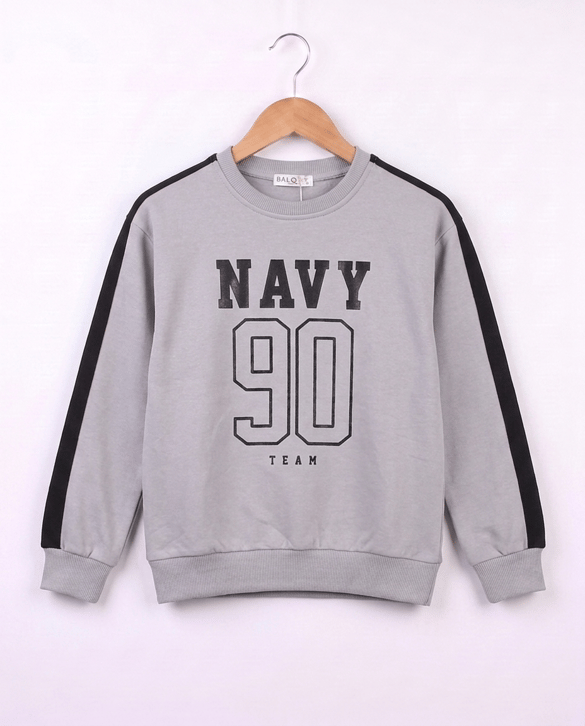 3324096 Garso Naviy 90 Team Baskılı Sweat GRİ