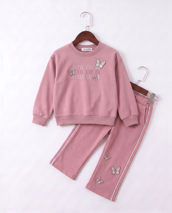 4408 Golden Nakışlı Oysho Takım PEMBE
