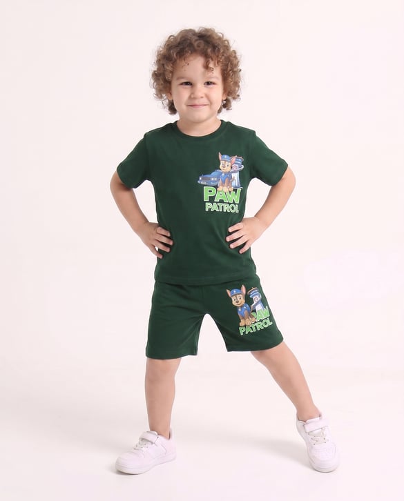 6627 Paw Petrol Baskılı Erkek Çocuk Takım YEŞİL