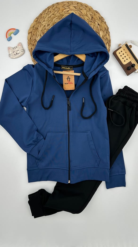 0108 Dalgıç Kumaş Eşofman Takımı MAVİ