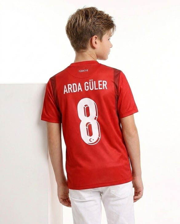 2105 Türkiye Çocuk Forma T-shirt 8 Numara A.G KIRMIZI
