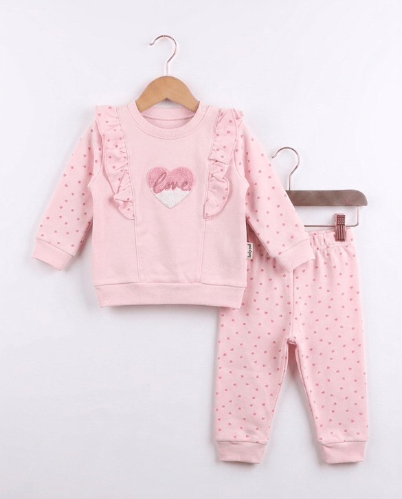 2122 Kalpli 2'li Bebek Takım PEMBE