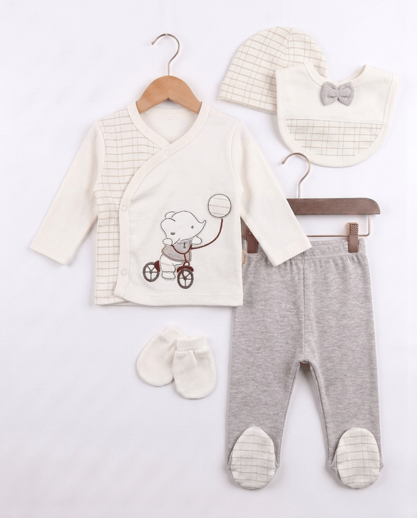 2296 Filli Erkek Bebek 5 li Takım KAHVE