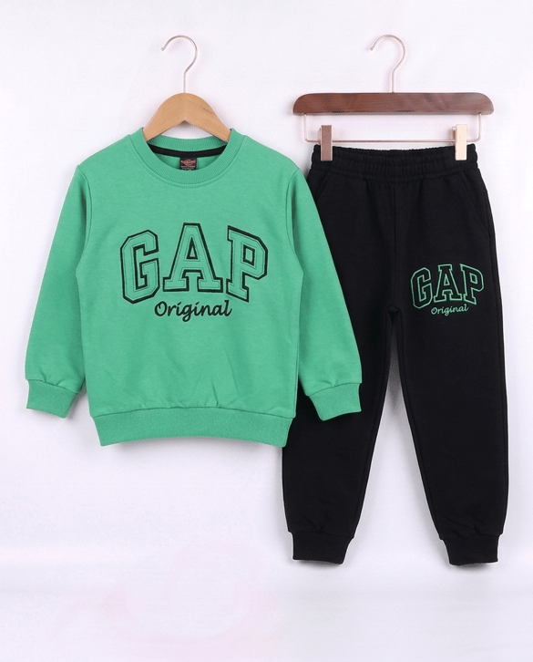 2408-13 Gap Baskılı İkili Erkek Takım YEŞİL