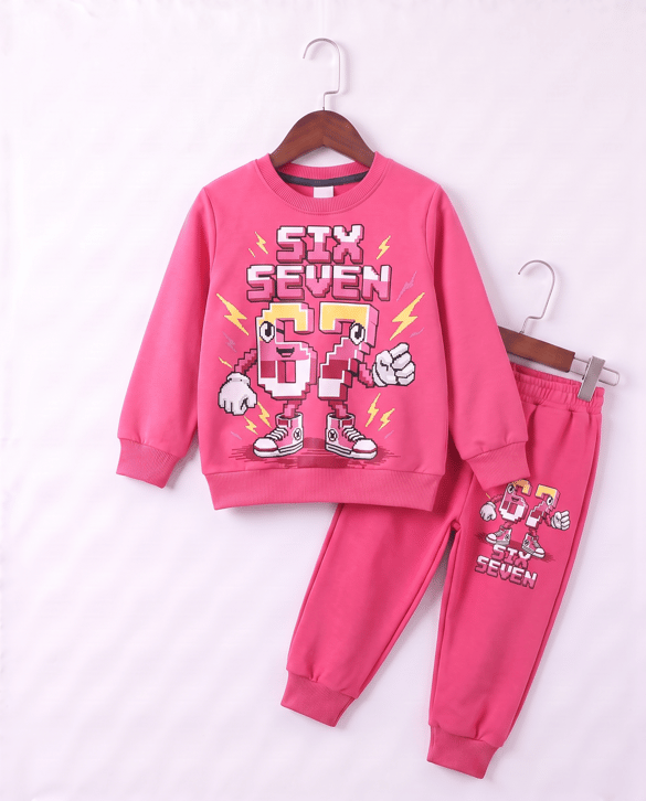 261056 Six Seven Kız Çocuk Takım PEMBE