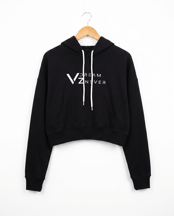 3013 İki İplik Dream Never Kapişonlu Sweat SİYAH