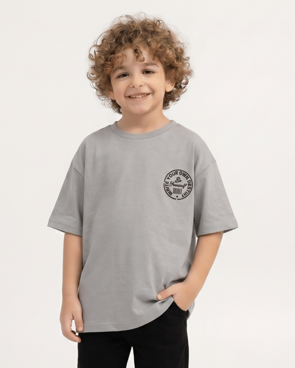 4262092 Write Your Nakışlı Erkek T-Shirt GRİ