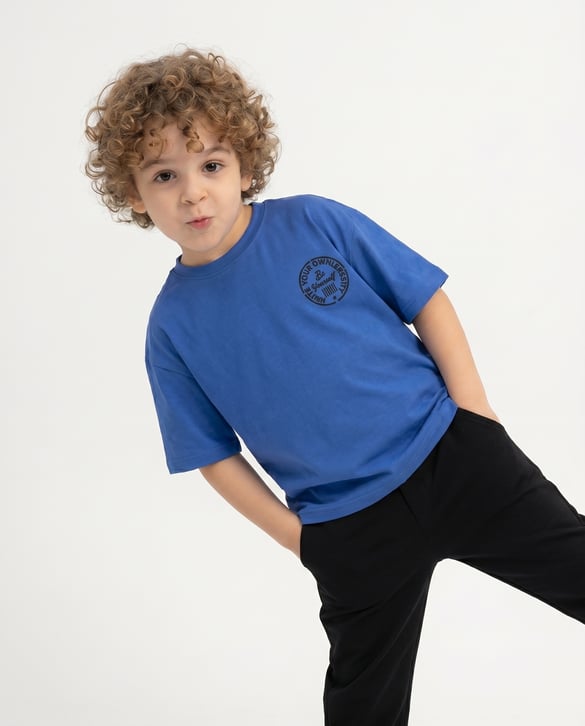 4262092 Write Your Nakışlı Erkek T-Shirt MAVİ