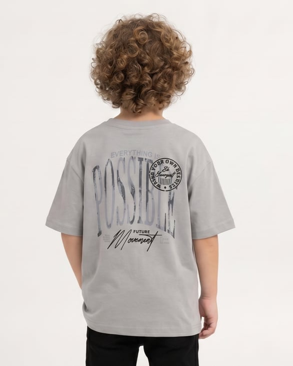 4262092 Write Your Nakışlı Erkek T-Shirt GRİ