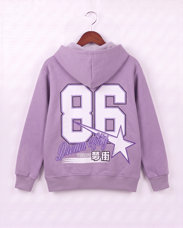 8264322 86 Dream City Yıldız Üç İplik Şardonlu Sweat LİLA