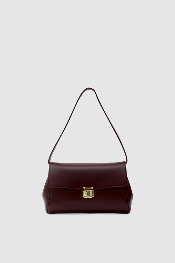 Lauren City Baget Çanta Bordo