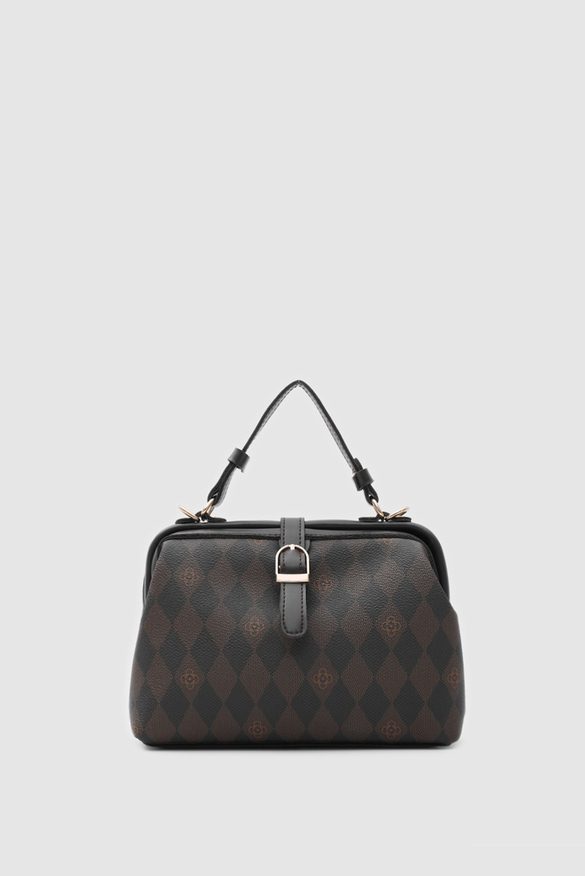 Botte Monogram Vintage El ve Çapraz Çanta Acı Kahve