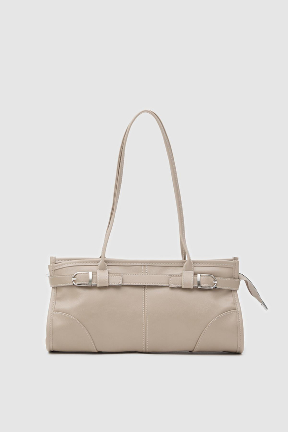 Enyola Vintage Baget Çanta Bej