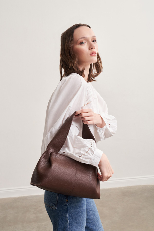 Duffle Basic Omuz Çantası Acı Kahve