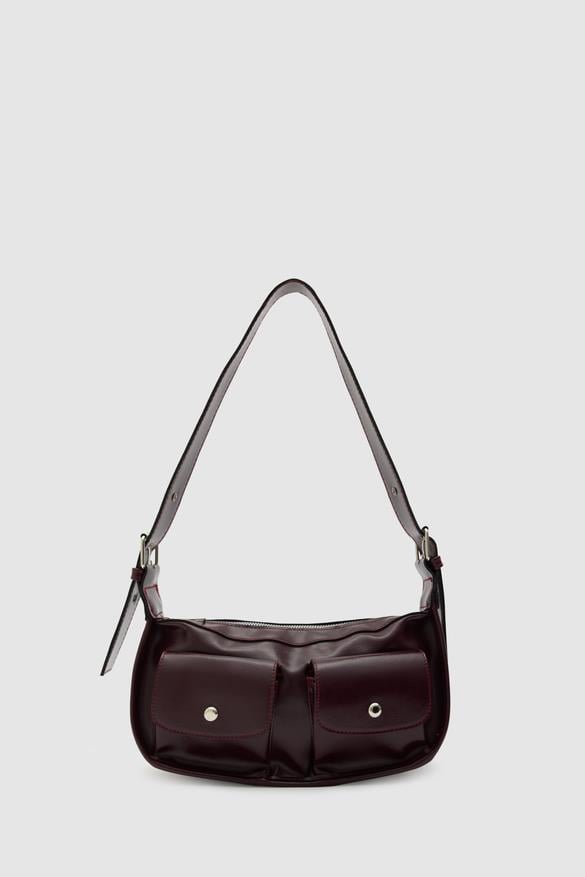 Diana Vintage Baget Çanta Bordo