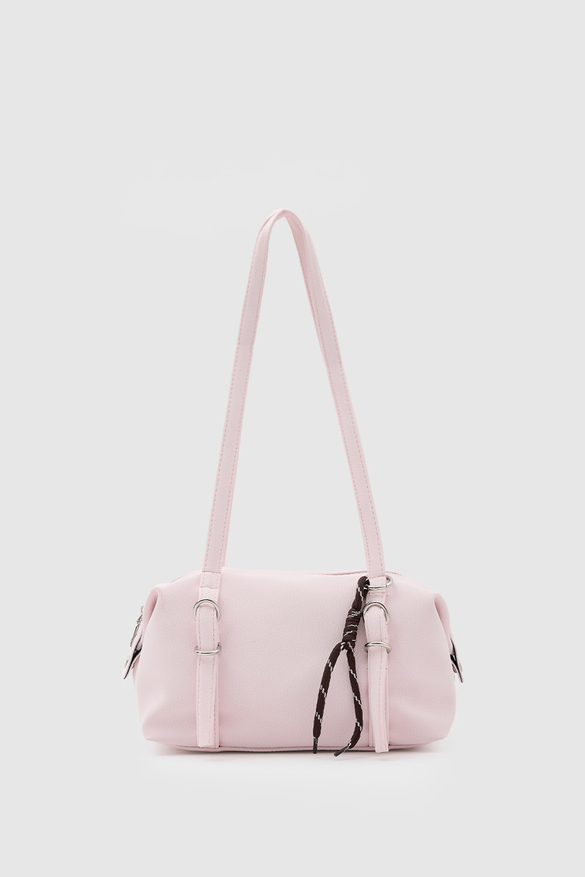 Gia Charmlı Oval Çanta Pudra Pembe