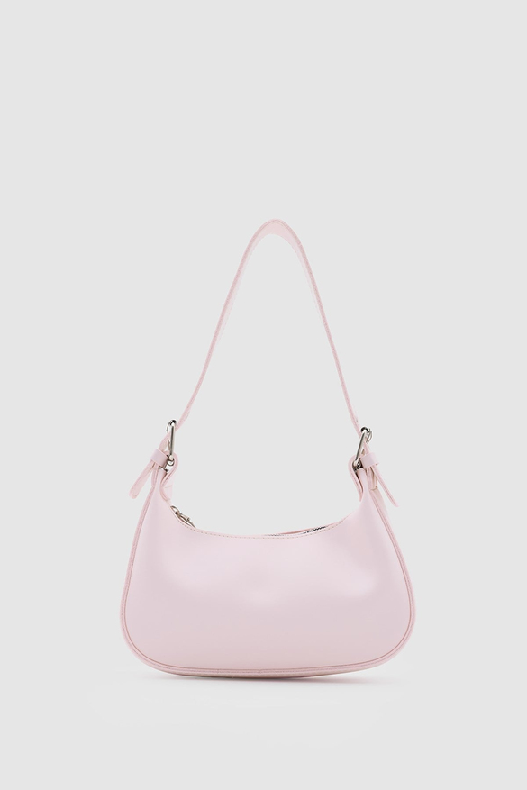 Muse Oval Baget Çanta Pudra Pembe