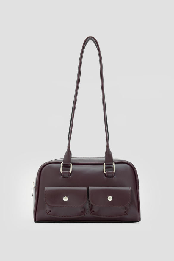 Rhan Retro Baget Çantası Bordo