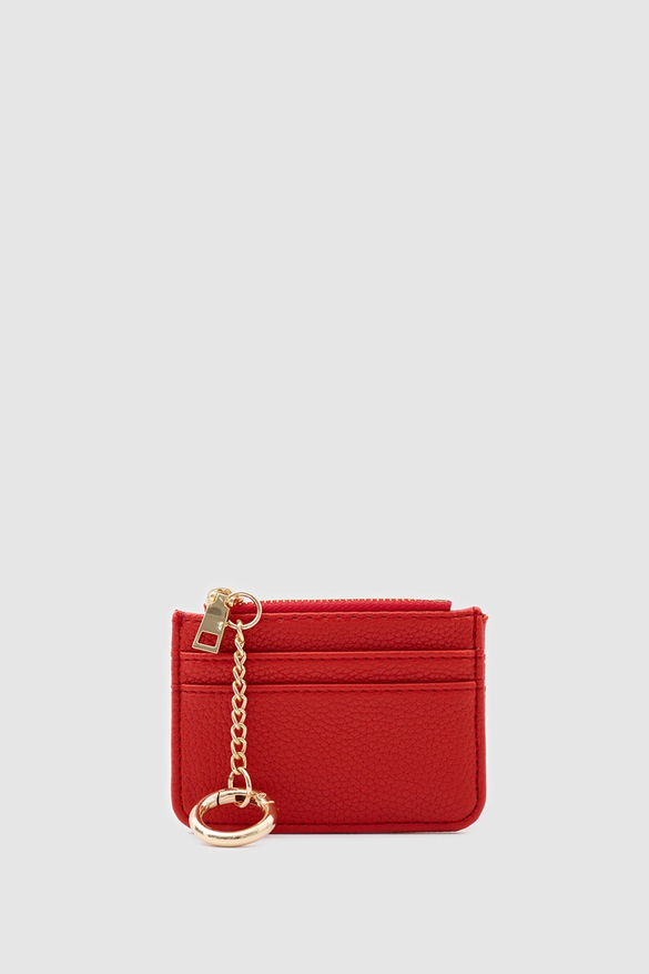 Nook Fermuarlı Charm Kartlık Kırmızı