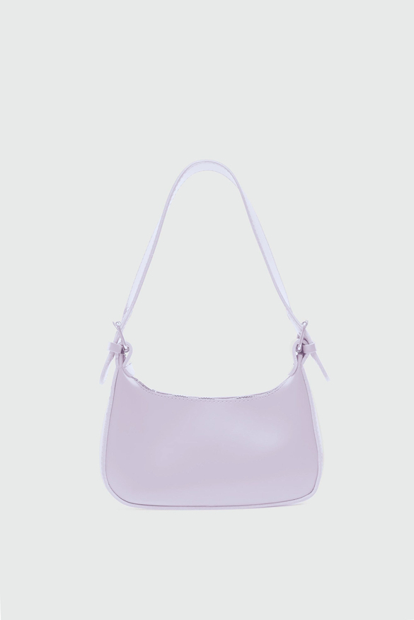Muse Oval Baget Çanta Pudra Pembe