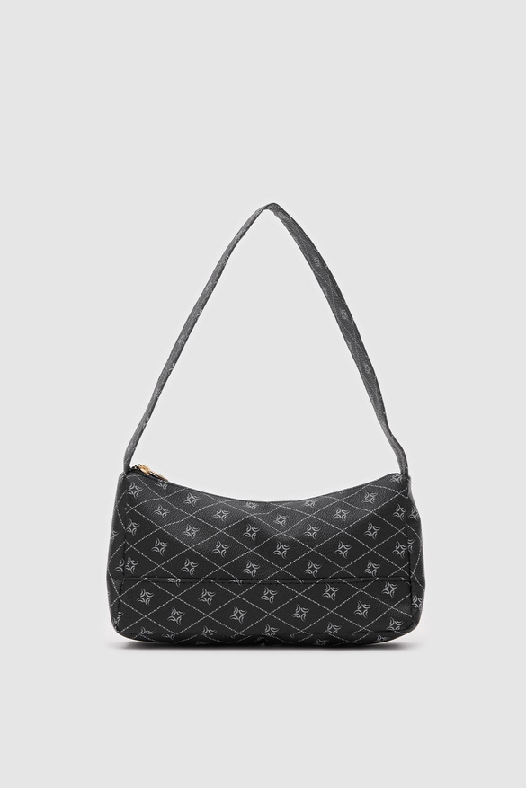 Basic Baget Çanta Casper Monogram Siyah