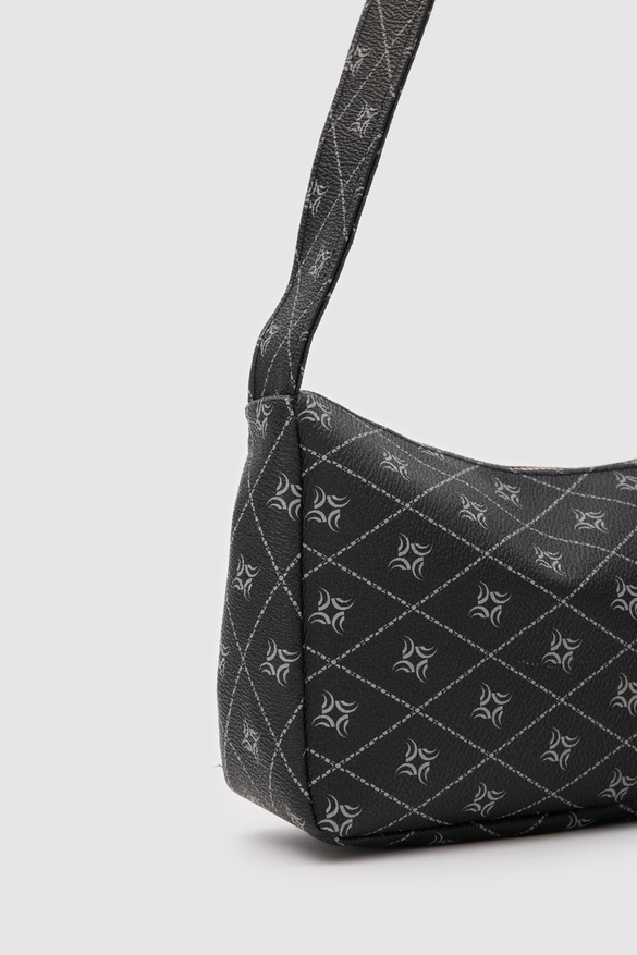 Basic Baget Çanta Casper Monogram Siyah