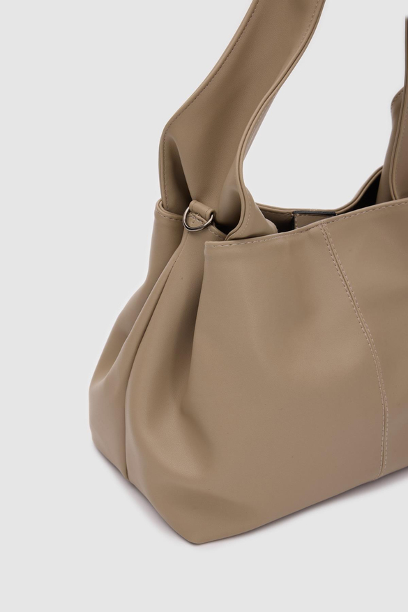 Basic Omuz Çantası Mandy Bej