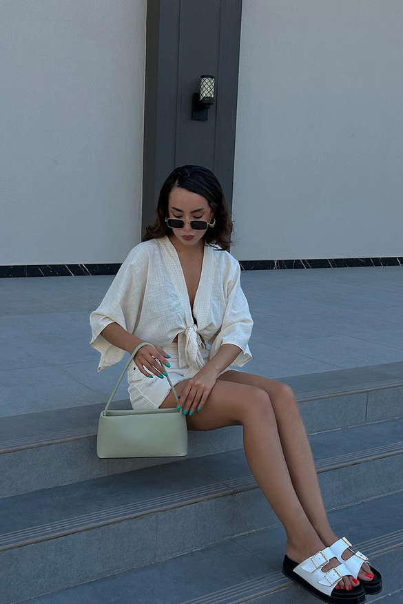 Capella Basic Mint Baget Çanta 
