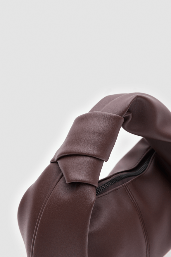 Düğümlü Kadın Baget Çanta Capsule Acı Kahve