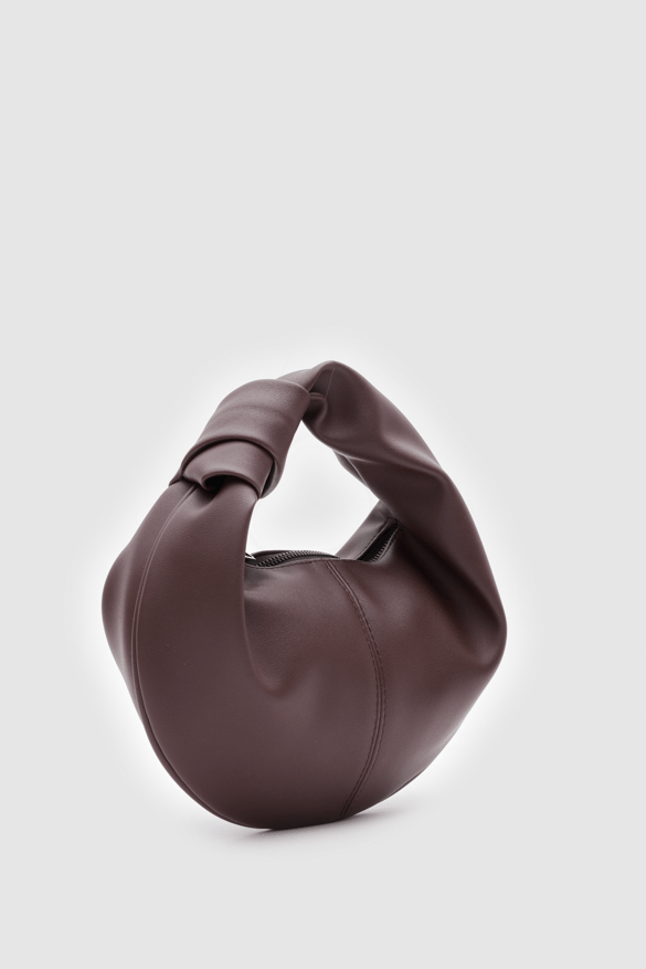Düğümlü Kadın Baget Çanta Capsule Acı Kahve